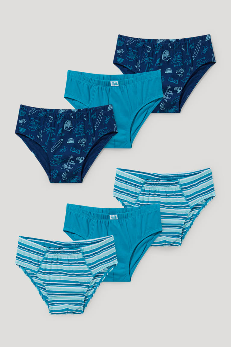 C&A Multipack Of 6 Briefs Organic Cotone Blu Scuro | 6801-SOJLN