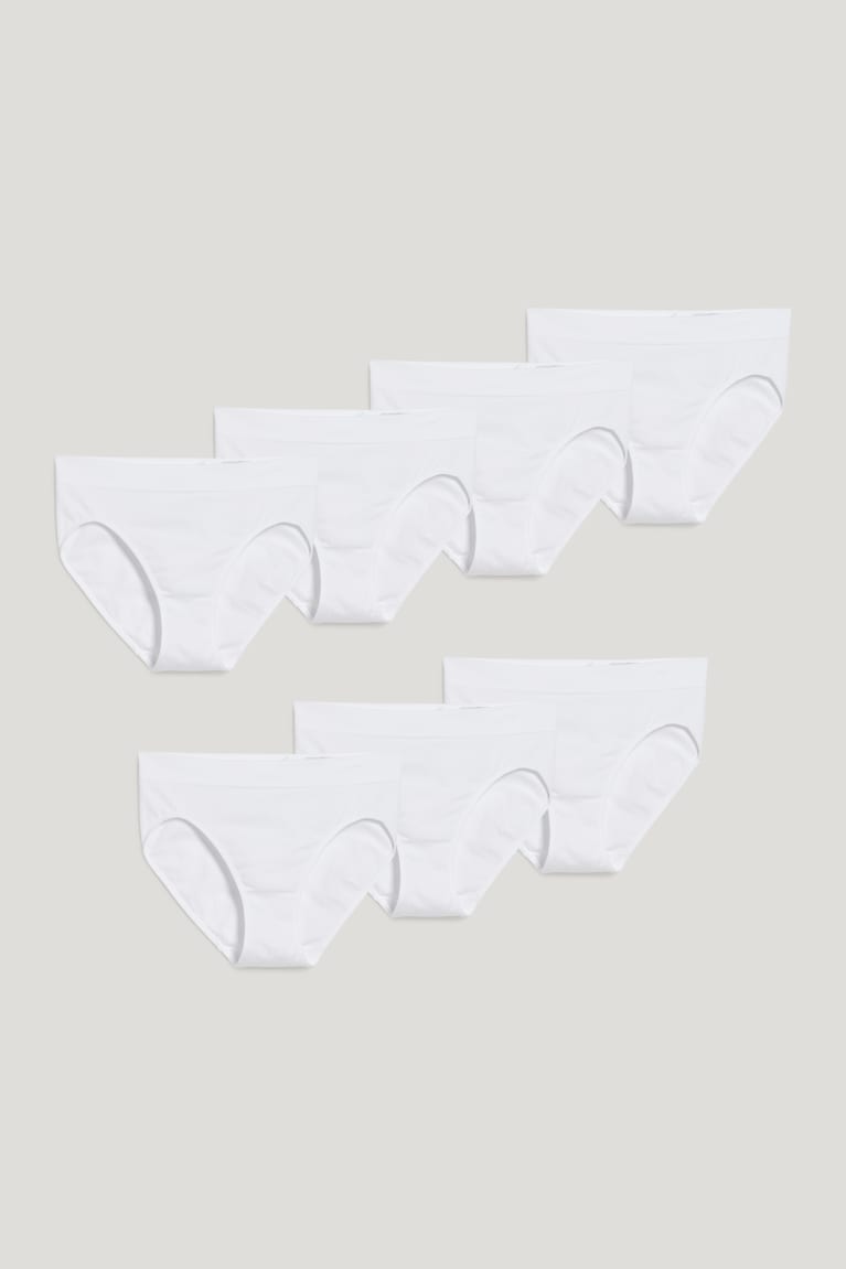 C&A Multipack Of 7 Briefs Seamless Bianche | 7086-UAFKH