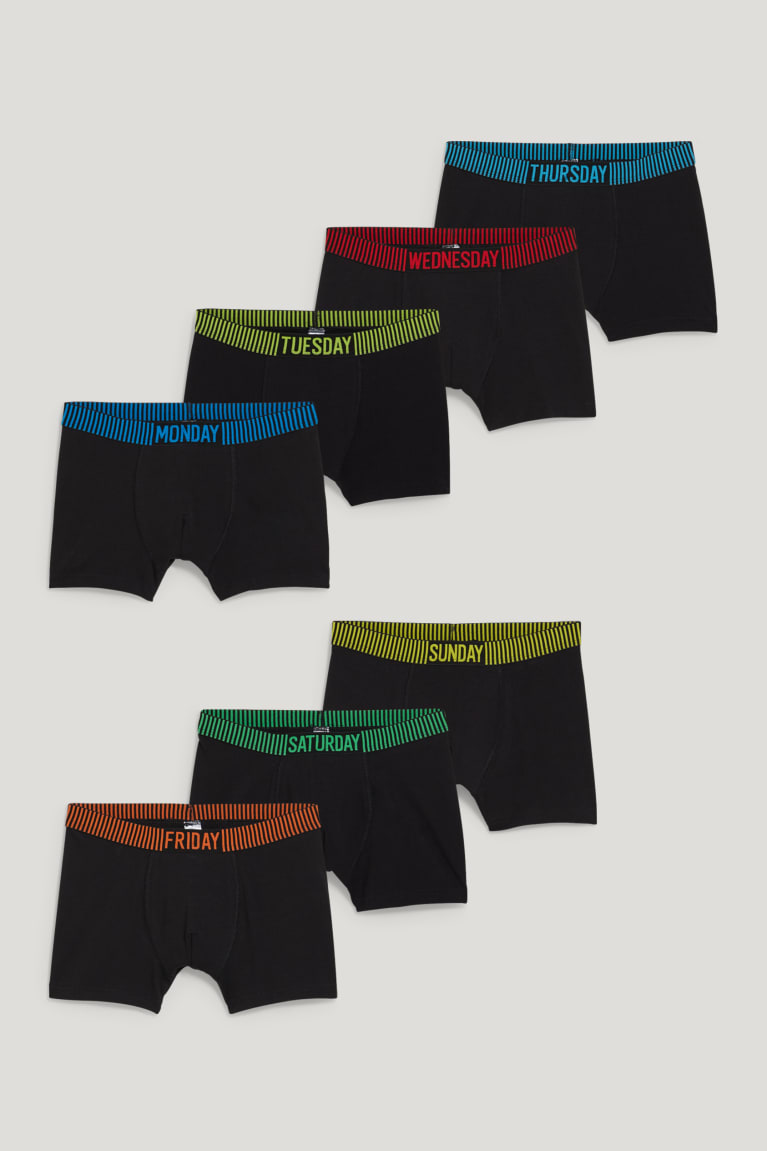 C&A Multipack Of 7 Trunks Nere | 7689-GHFUL