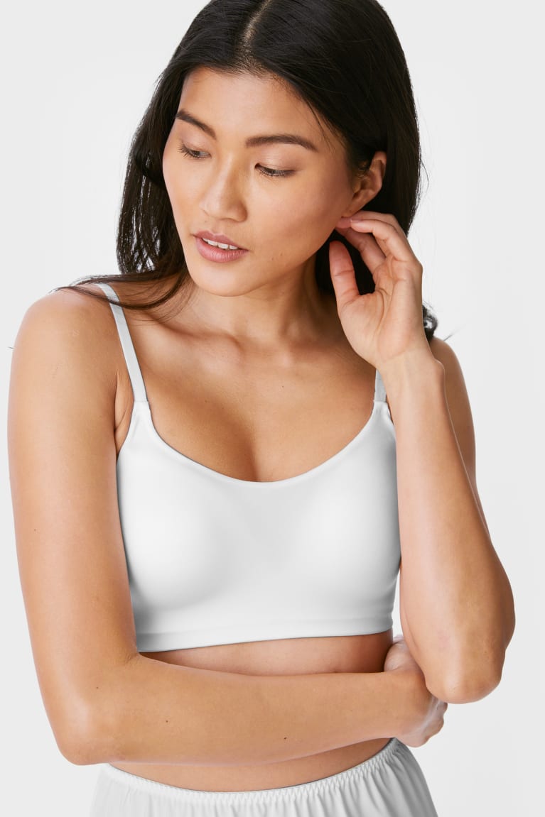 C&A Non-wired Bra Imbottito Bianche | 8059-AXOSJ