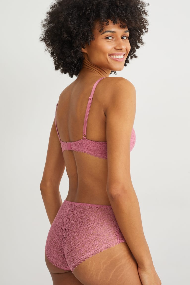 C&A Non-wired Bra Imbottito Lycra® Rosa | 2814-EKIFY