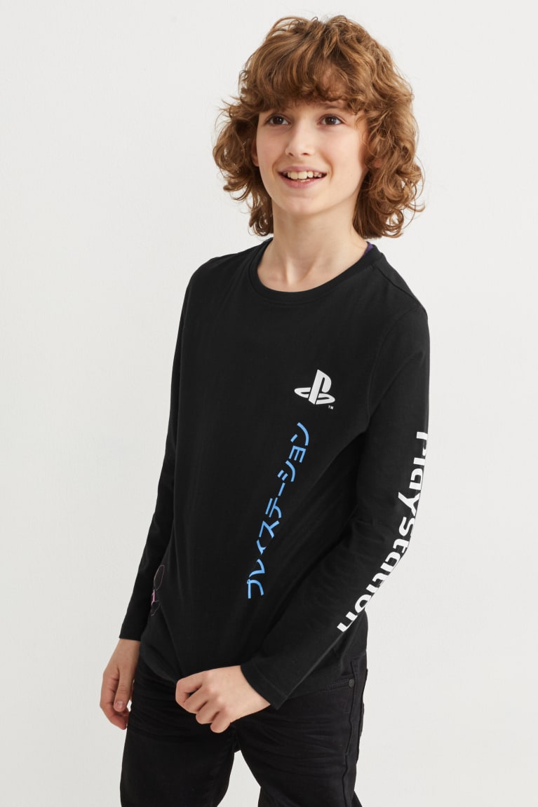 C&A Playstation Long Sleeve Nere | 7528-ISEVM