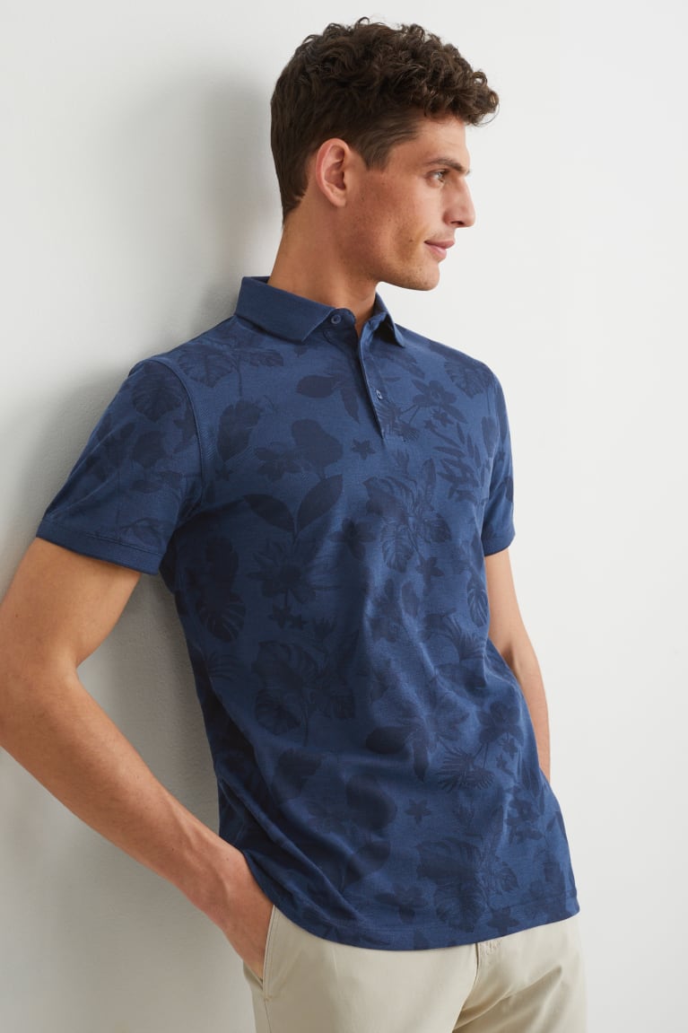 C&A Polo Blu Scuro | 9617-MBYXF