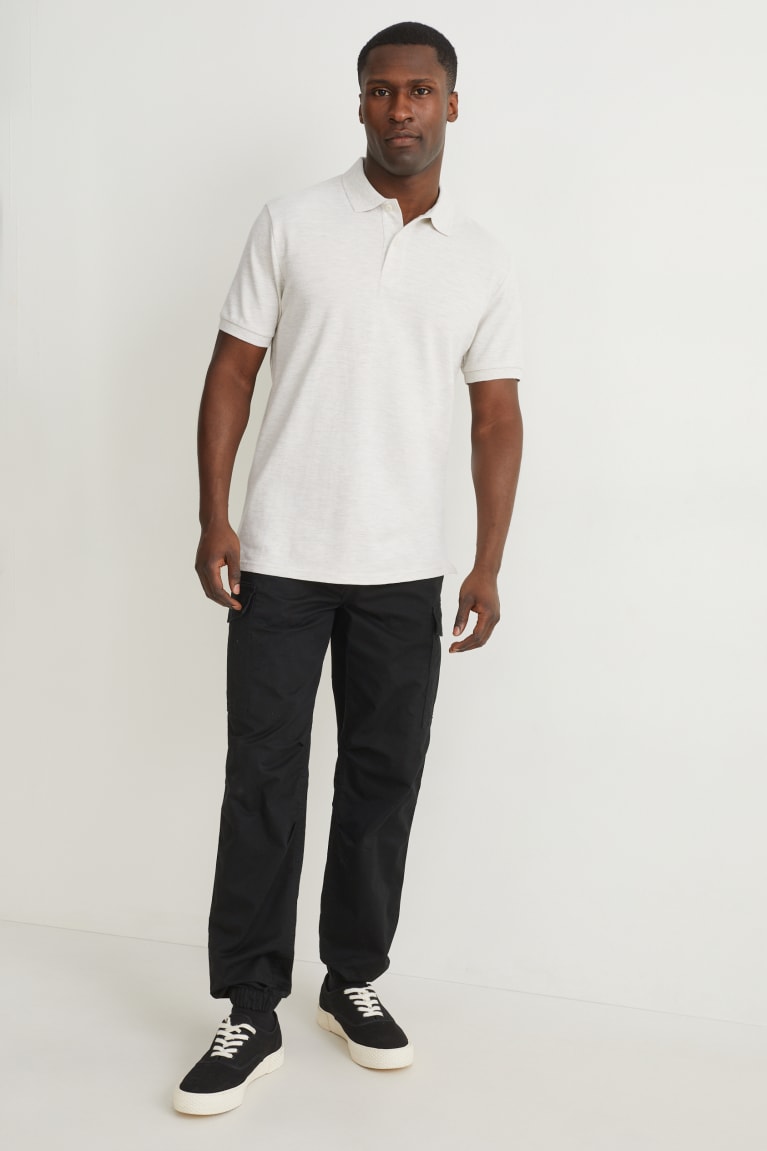 C&A Polo Organic Cotone Grigie Chiaro | 5029-SJZGT