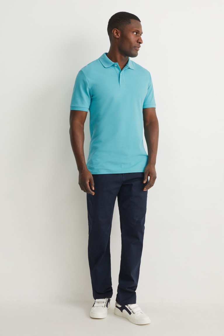 C&A Polo Organic Cotone Verde Acqua | 9031-VMTCY