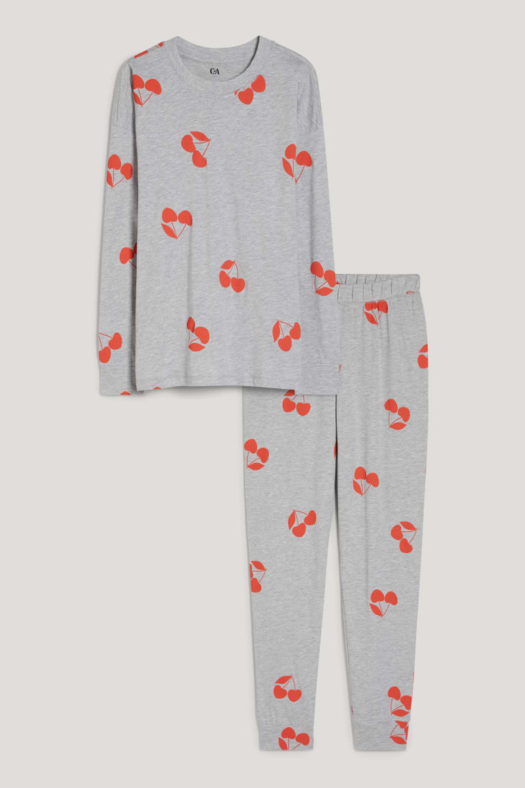 C&A Pyjamas Patterned Grigie Chiaro | 2508-PMNDQ