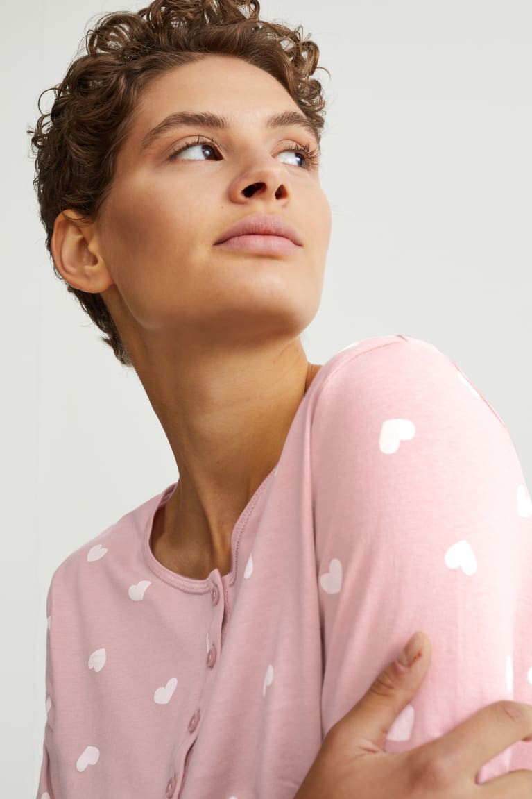 C&A Pyjamas Patterned Rosa | 6793-UPRVX