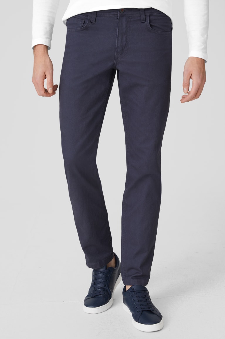 C&A Slim Fit Blu Scuro | 0248-QUIZL