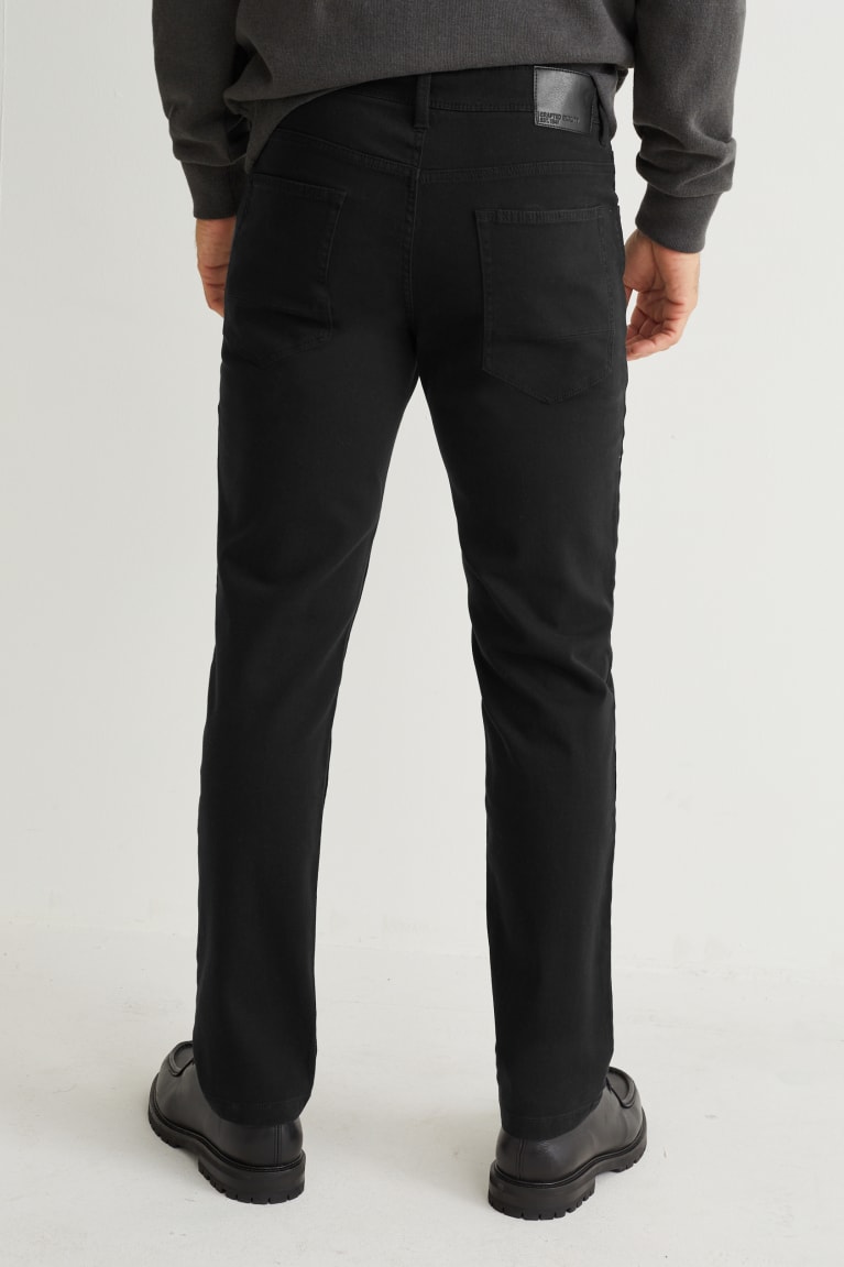 C&A Slim Fit Flex Nere | 8239-FIGCP