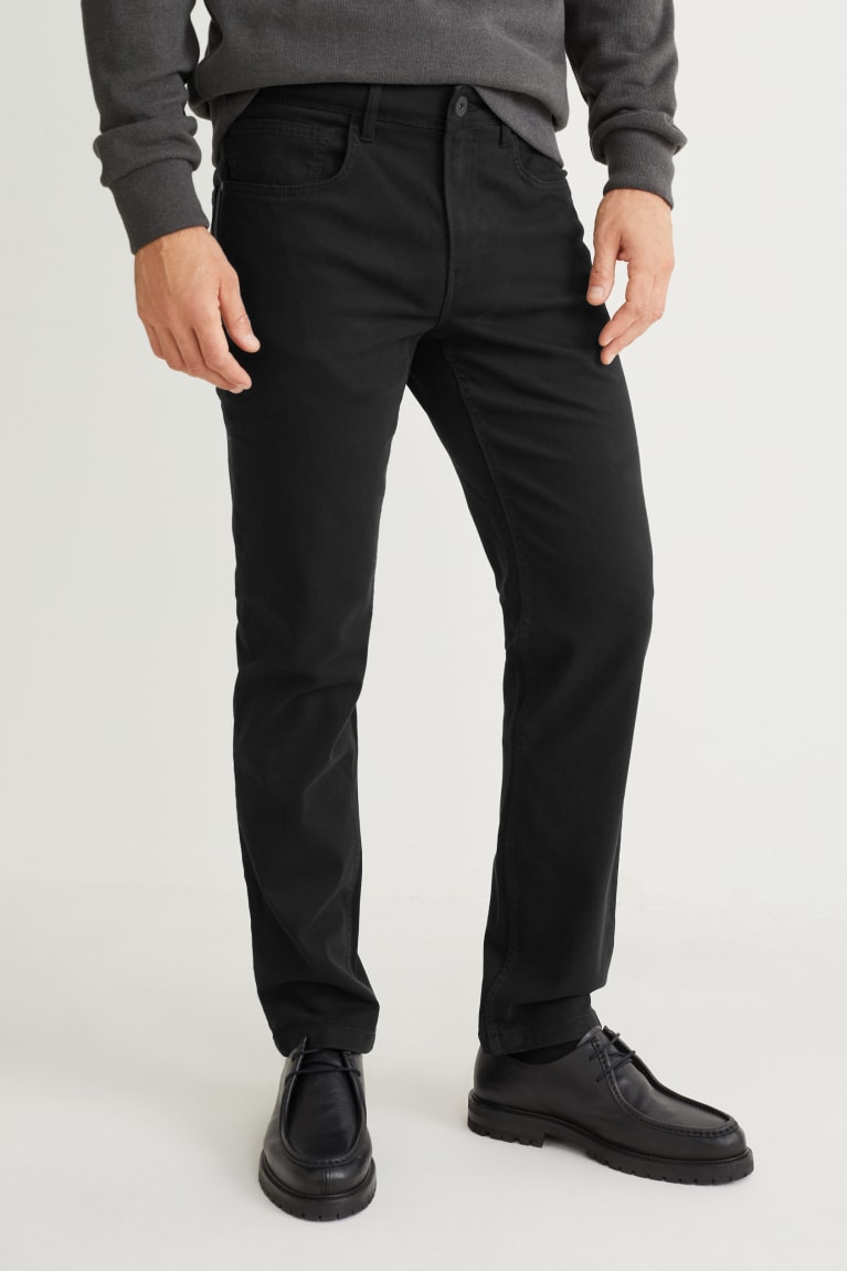 C&A Slim Fit Flex Nere | 8239-FIGCP