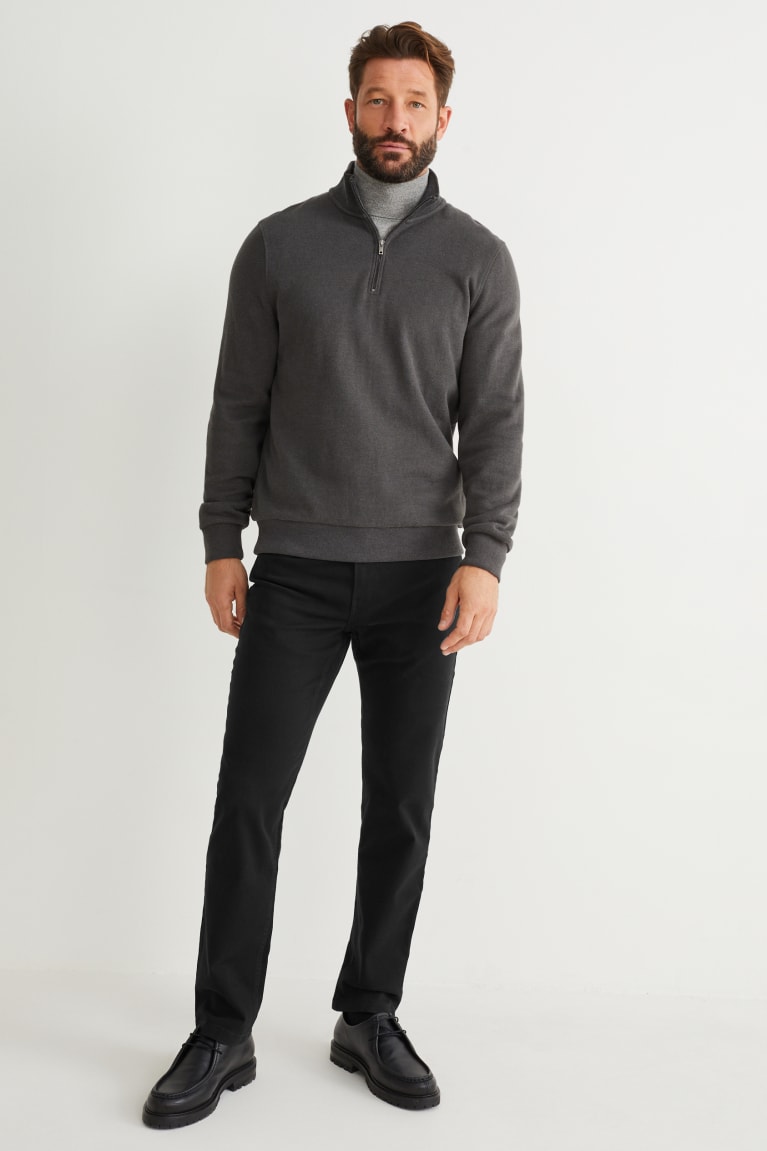 C&A Slim Fit Flex Nere | 8239-FIGCP