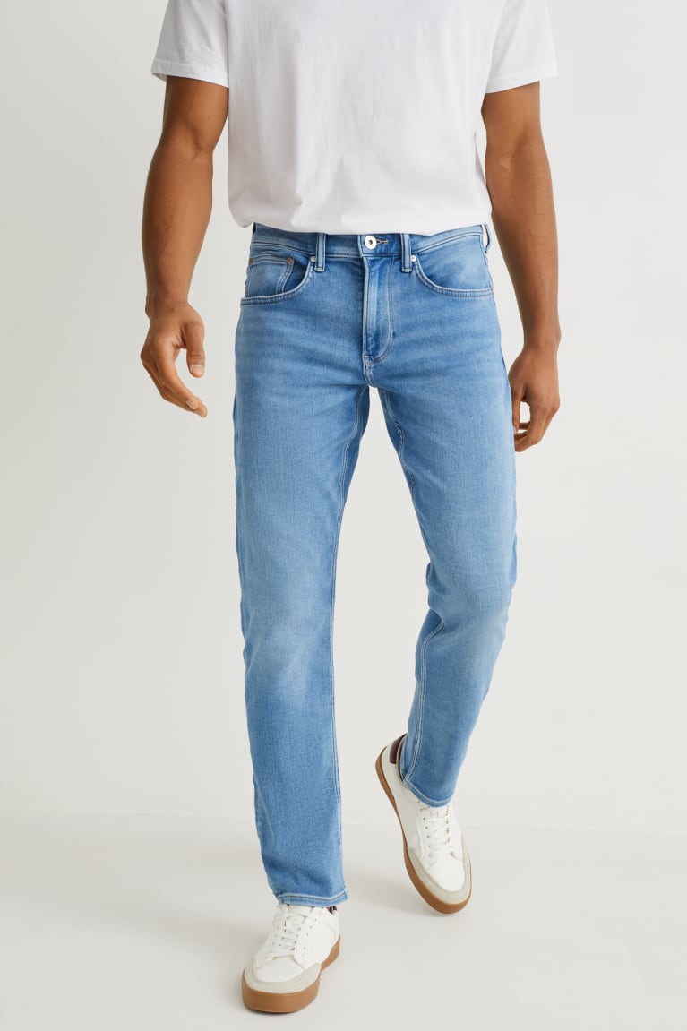 C&A Slim Flex Jog Denim With Organic Cotone Blu Blu Chiaro | 3958-MXSBW