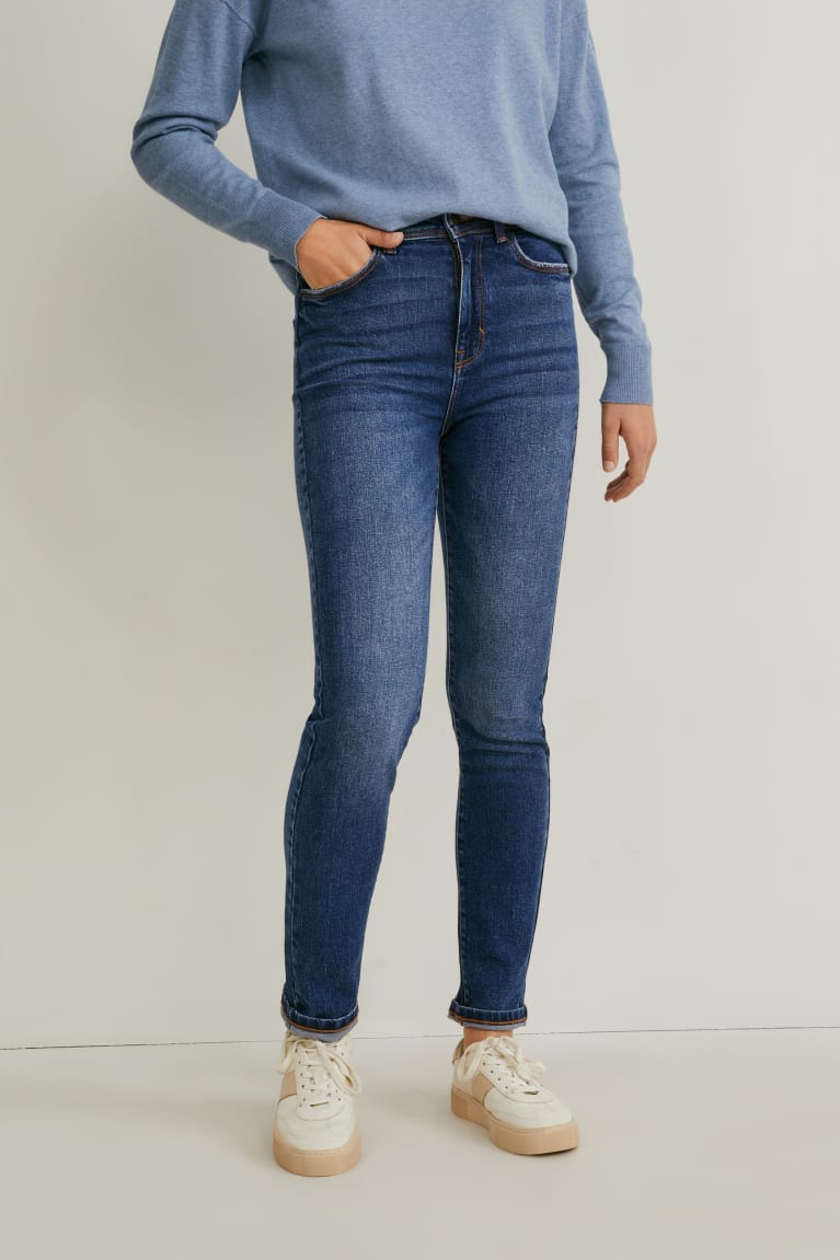 C&A Slim High Vita Lycra® Recycled Blu | 2850-NHSPR