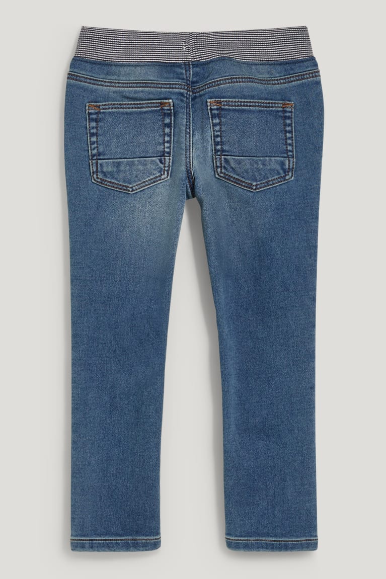 C&A Slim Jog Denim Lycra® Organic Cotone Blu Blu Chiaro | 1785-HOQNT