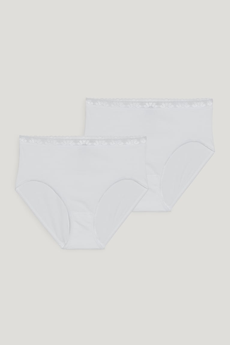 C&A Speidel Multipack Of 2 Briefs Organic Cotone Bianche | 9540-KQIOW