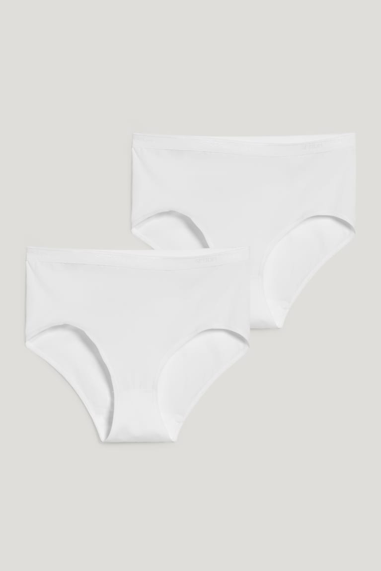 C&A Speidel Multipack Of 2 Briefs With Organic Cotone Bianche | 9652-KFBDA