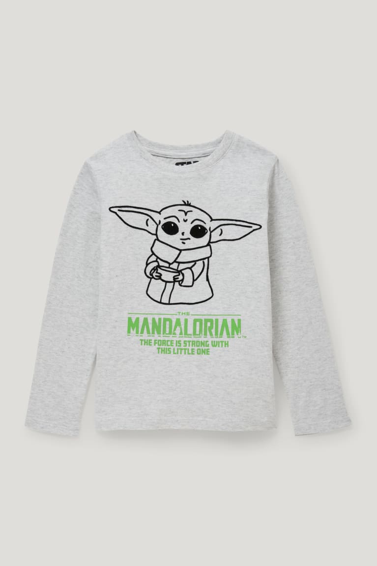 C&A Star Wars: The Mandalorian Long Sleeve Grigie Chiaro | 9268-CFJPY