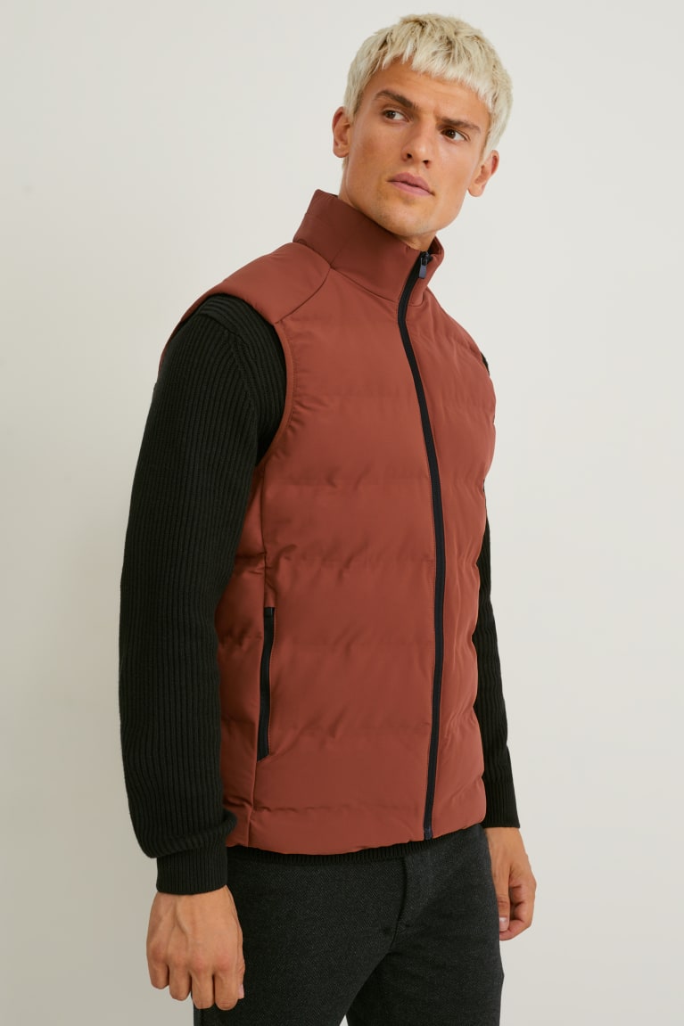 C&A Technical Gilet Recycled Marroni | 7398-QFACJ