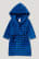 C&A Terry Cloth Bathrobe With Hood Organic Cotone A Strisce Blu Scuro | 8061-TQLBP