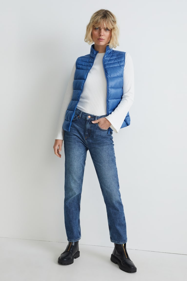 C&A Trapuntato Gilet Blu | 0237-RQFCY