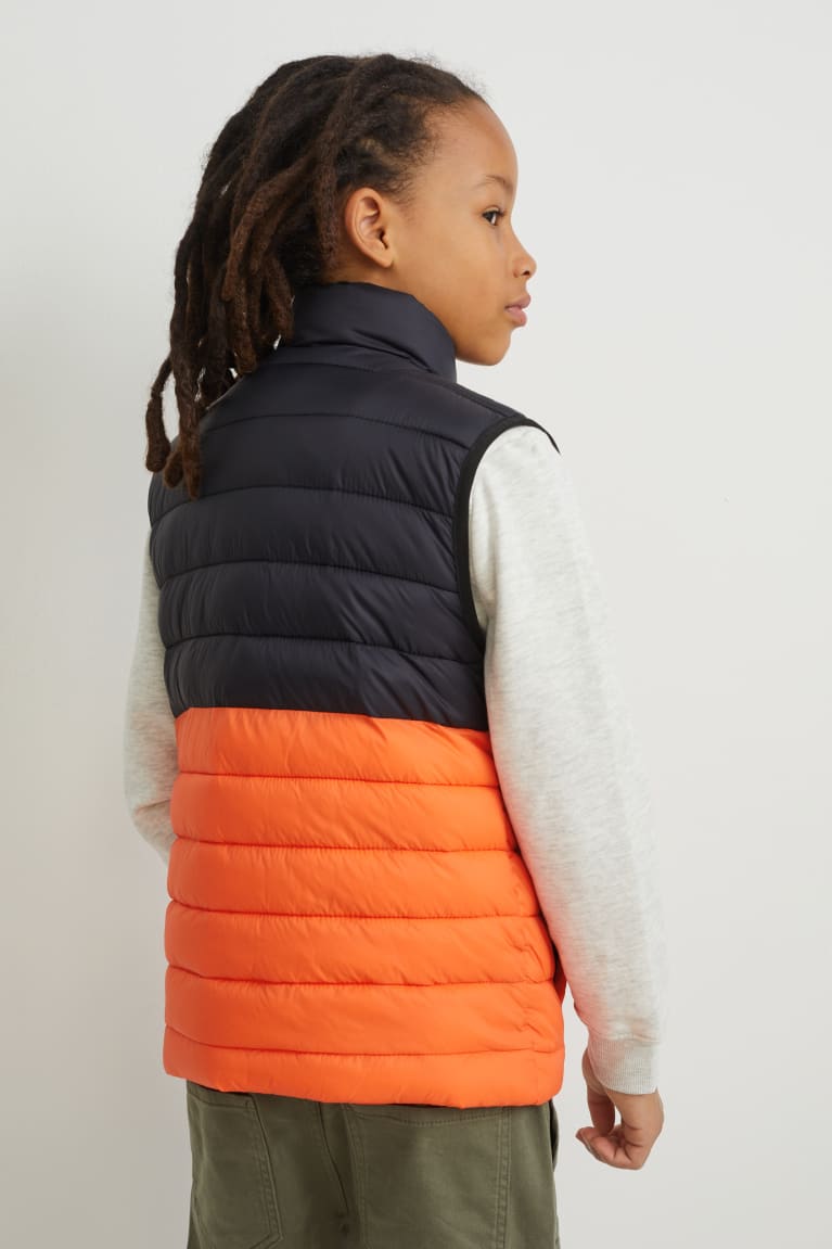 C&A Trapuntato Gilet Recycled Arancioni | 8971-TMEDP