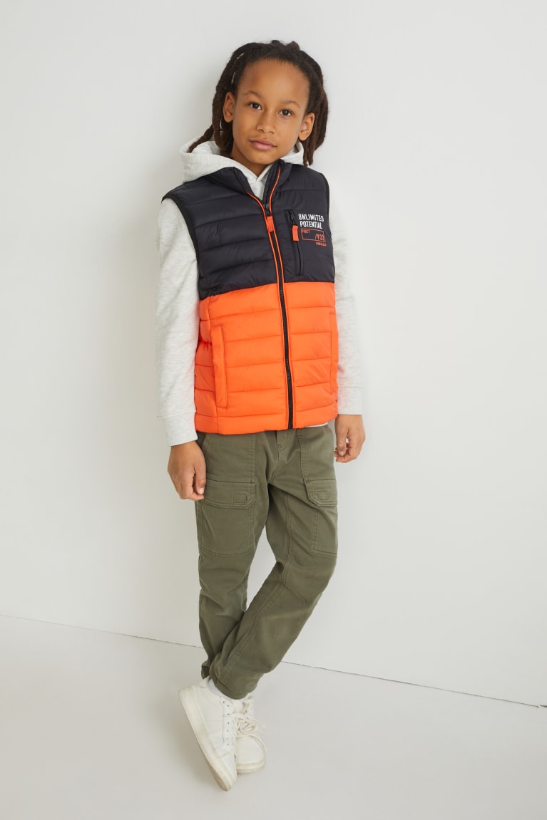 C&A Trapuntato Gilet Recycled Arancioni | 8971-TMEDP