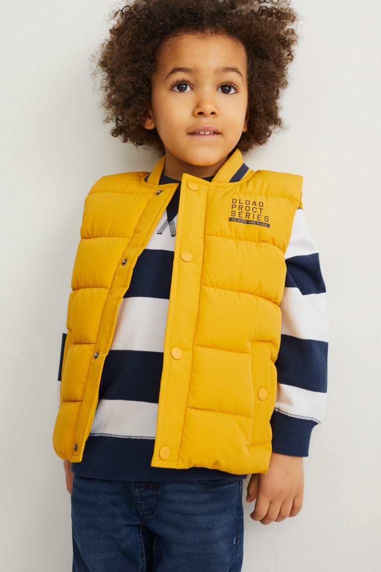 C&A Trapuntato Gilet Recycled Gialle | 9271-AMVFS