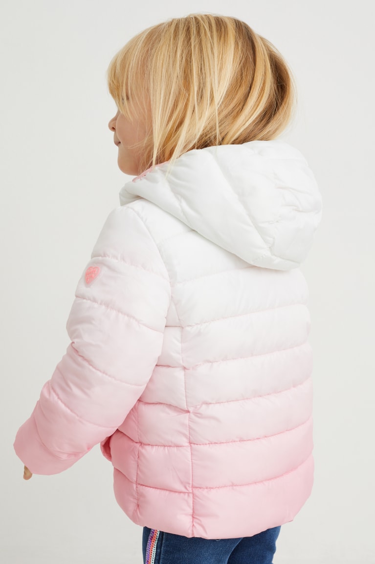 C&A Trapuntato With Hood Recycled Bianche Rosa | 9750-DIMSO