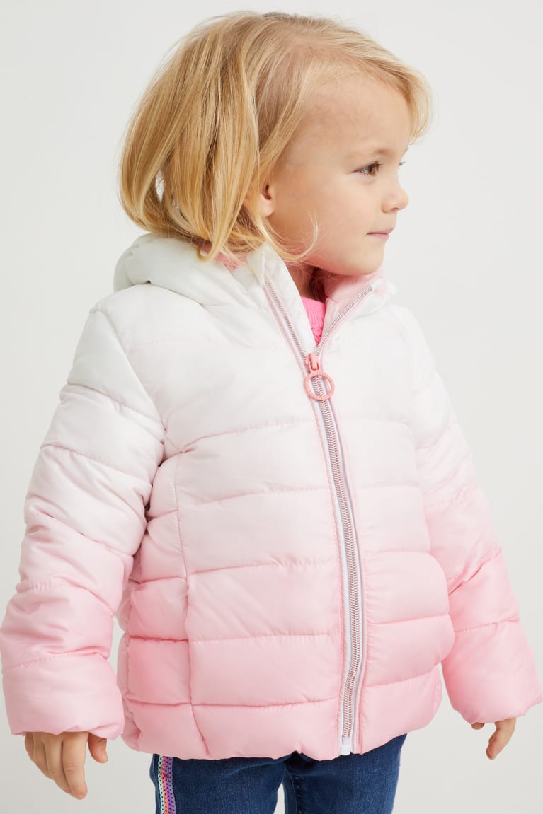 C&A Trapuntato With Hood Recycled Bianche Rosa | 9750-DIMSO