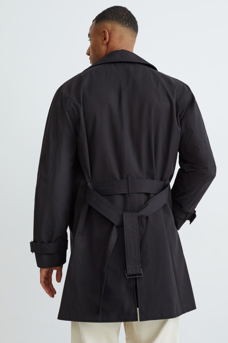 C&A Trench With Recycled Nylon Nere | 5340-NDYXG