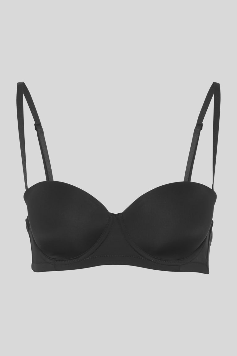 C&A Underwire Bra Balconette Imbottito Nere | 1246-RFQOU