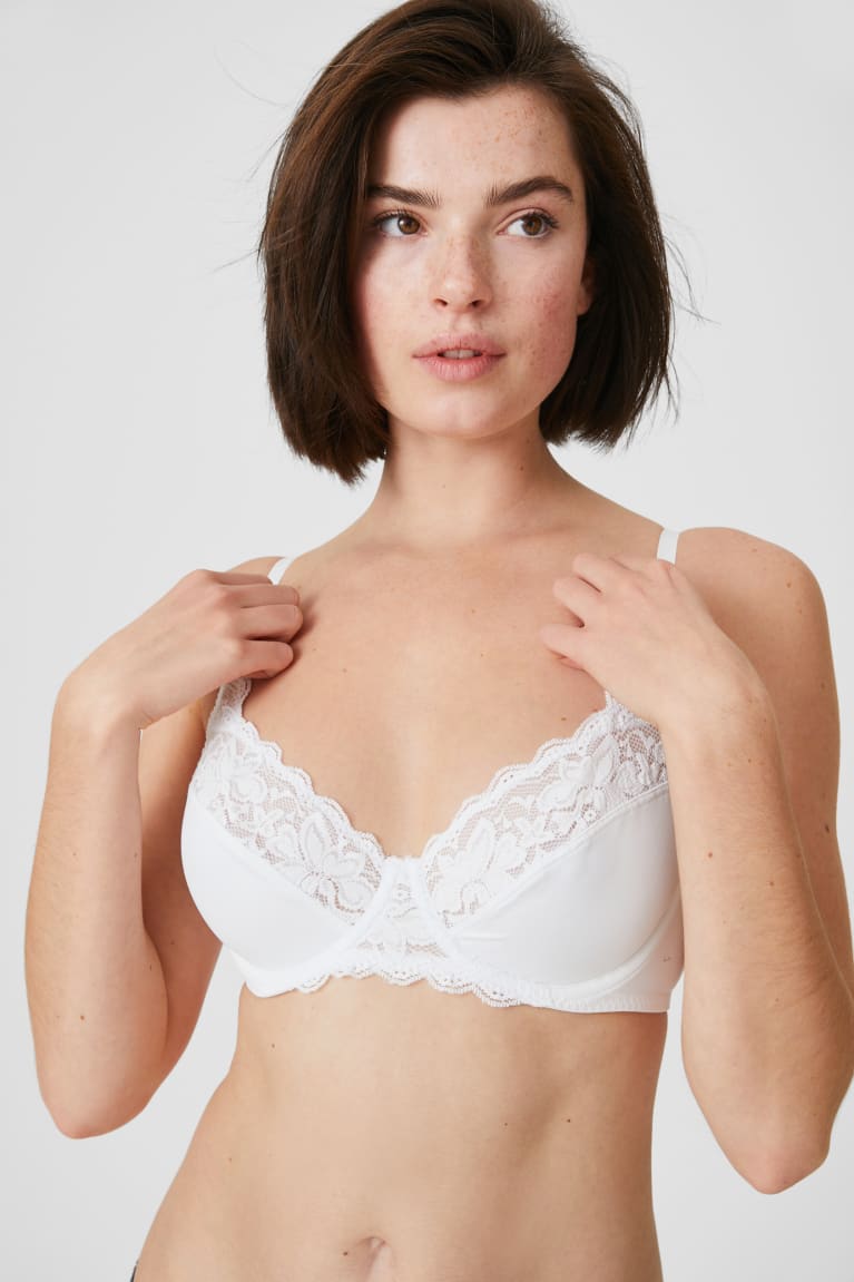 C&A Underwire Bra Full Coverage Bianche | 9237-ANJTU